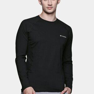 Columbia Men's Black Omni Heat Heavyweight Stretch Long Sleeve Thermal Top Sz L